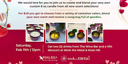 Custom Candle Making Workshop with Moss Hill