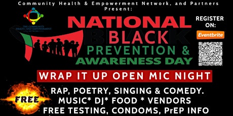 Black History Month Prevention & Awareness "Wrap" It Up Open Mic Night