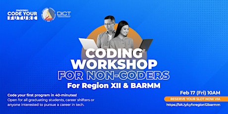 CYF: 40-mins Coding Workshop for Non-Coders for Region XII and BARMM