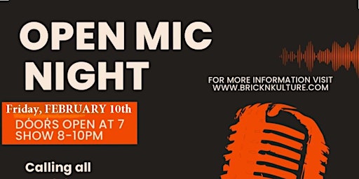 YES YES.... OPEN MIC IS BACK!!