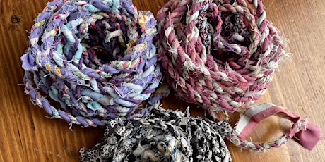Twist it! With bubbles - Twine made from Fabric Scraps or old Clothing