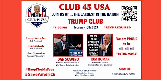 CLUB 45 USA FEBRUARY 13, 2023 MEETING!