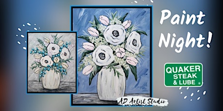 Winter Floral Paint Night