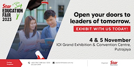 Imagen principal de Star Education Fair | 4 & 5 Nov, IOI Grand Convention Centre, Putrajaya