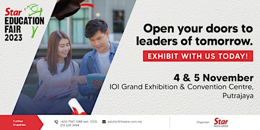 Star Education Fair | 4 & 5 Nov, IOI Grand Convention Centre, Putrajaya primary image