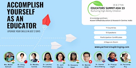 Educators' Summit Asia '23: Nurturing high ability children