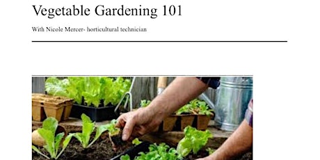  Vegetable Gardening 101 primary image