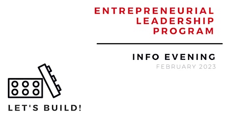 Entrepreneurial Leadership Programm Info Evening