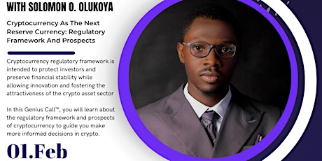 Cryptocurrency As The Next Reserve Currency with Solomon Olukoya