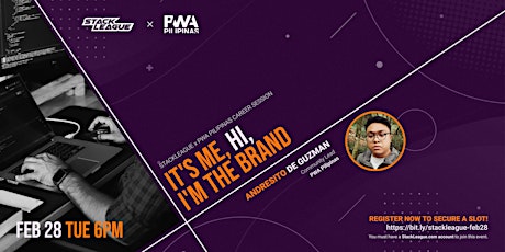Imagem principal do evento StackLeague x PWA Pilipinas: It's me, hi, I'm the brand
