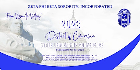 2023 DC State Leadership Conference-Zeta  Phi Beta Sorority, Incorporated