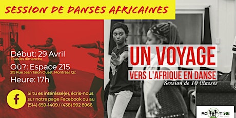 Classes De Danses Africaines : Session de 10 classes primary image