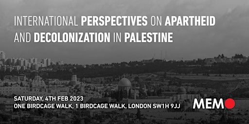 International perspectives on apartheid and decolonization in Palestine