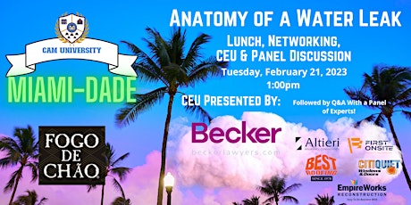 Miami South Beach CAM University Lunch and CEU Presented by Becker Lawyers