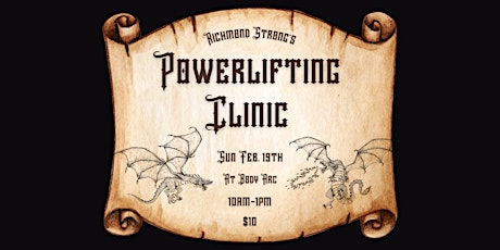 Richmond Strong Powerlifting Clinic