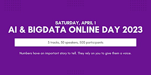 AI & BigData Online Day 2023 Spring Free Tickets