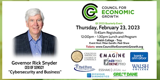 Gov. Snyder - "Cybersecurity & Business" Council for Economic Growth