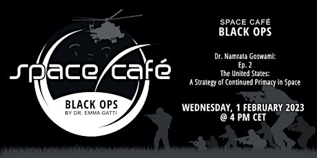 Space Café  "Black Ops by Dr. Emma Gatti"