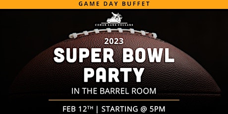 Super Bowl Party in the Barrel Room