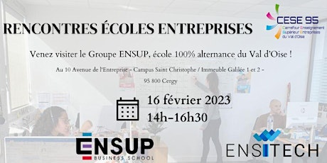 Rencontre Écoles Entreprises - Groupe ENSUP