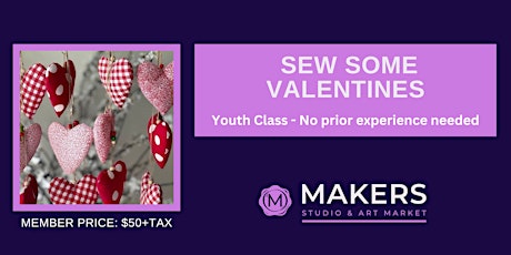 Youth class in Sewing Valentines