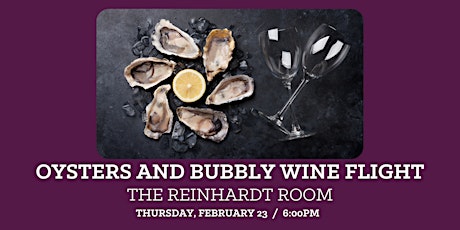 Oysters and Bubbly Wine Flight