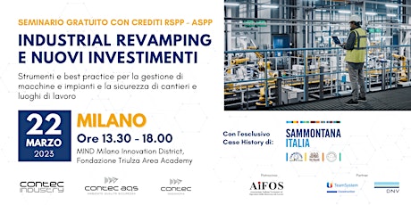 MILANO | Industrial Revamping e nuovi  investimenti