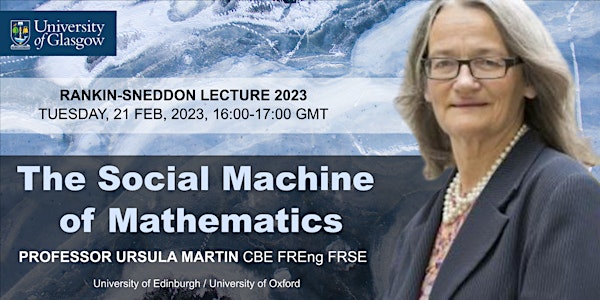 [POSTPONED] Rankin-Sneddon Lecture 2023