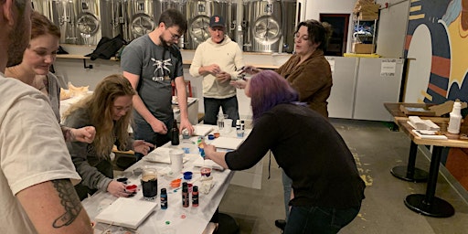 Paint and Sip Pour Paintings at Gentile Brewing