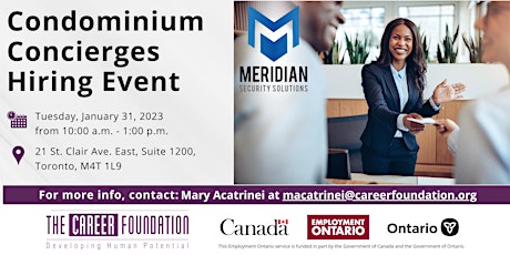 In-Person Hiring Event: Meridian Security Solutions
