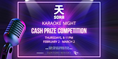 Karaoke Cash Prize Competition at Sora