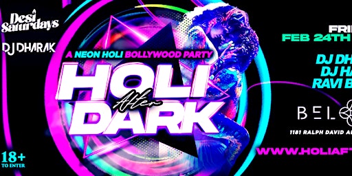 Holi After Dark : A Neon Glow Festival of Colors Experience