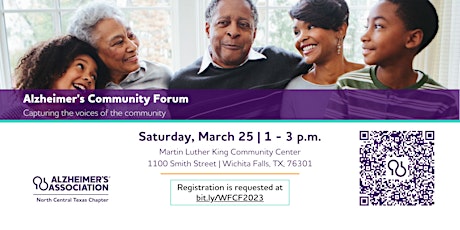 Alzheimer's Community Forum at the Martin Luther King Center