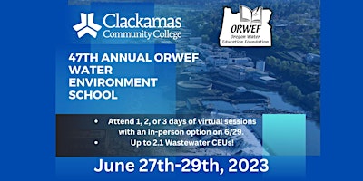 Oregon Water Education Foundation (ORWEF) Water Environment School (WES) primary image