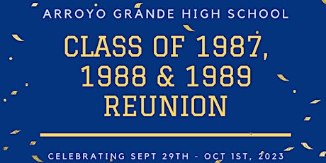 AGHS Class of 87, 88 & 89  Reunion