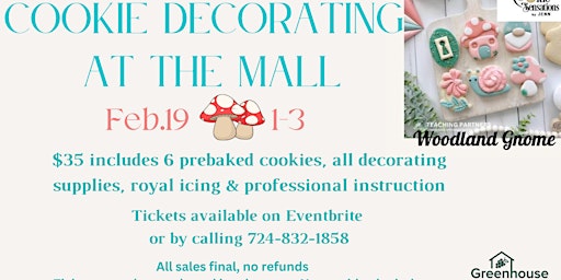 Woodland Gnome Cookie Decorating at the mall
