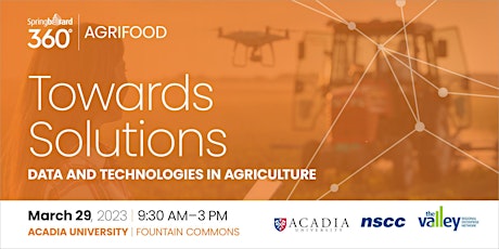 Towards Solutions -  Data and Technologies in Agriculture