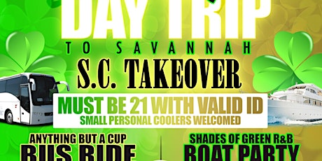 ST. PATTY'S DAY BUS TRIP TO SAVANNAH & BOAT RIDE