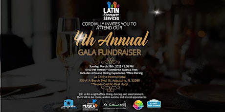 Gala Fundraiser Event 2023 - Unidos en la Musica: A Latin American Festival