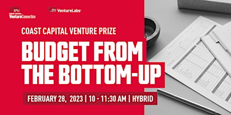 Venture Prize 2023: Budget From the Bottom Up