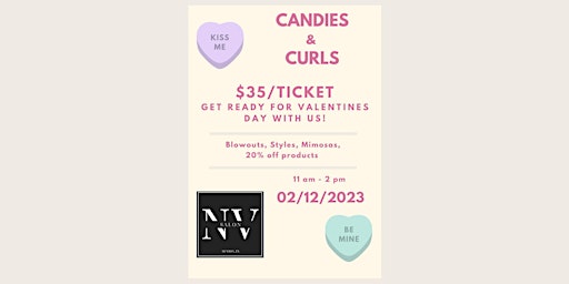 Candies and Curls - Salon NV Galentines Day