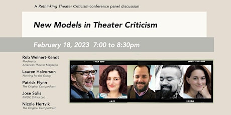New Models in Theater Criticism - Online Panel Discussion