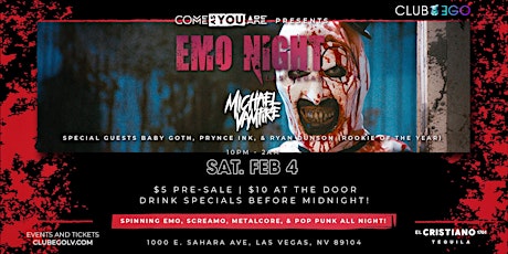 EMO NIGHT - Saturday Night Party