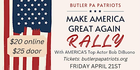 Make America Great Again Rally With America's TOP Actor Bob Dibuono