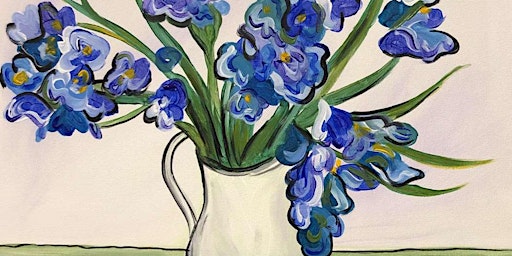 Primaire afbeelding van Van Gogh's Blue Irises - Paint and Sip by Classpop!™