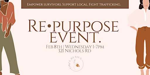 RePURPOSE Event - Shop to fight trafficking.