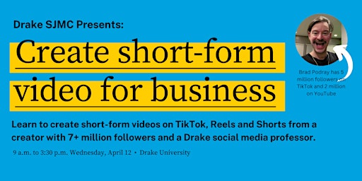 Learn to Create TikTok and Reels for Your Business primary image