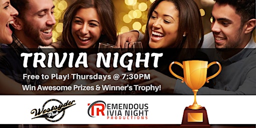 Kamloops Westsyder Pub Thursday Night Trivia! primary image