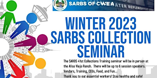 Winter Collection Systems Seminar - CWEA SARBS