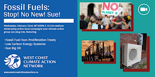 Fossil Fuels: Stop! No New! Sue!
